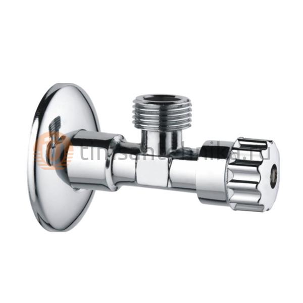 Угловой кран шаровый TIM 1/2-1/2" штуцер/штуцер ручка круглая BL5832