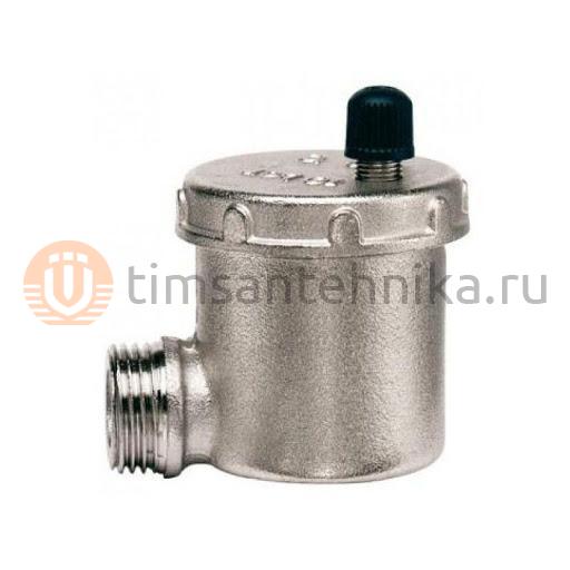 Автоматический воздухоотводчик УГЛОВОЙ TIM 1/2 с верхним выпуском Никелированный BL5815