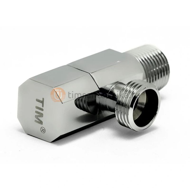 Кран шаровой угловой TIM BL5823 для бытовой техники 1/2x3/4 BL5823