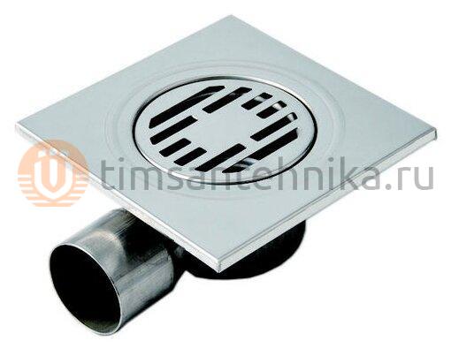 Трап горизонтальный TIM 150x150 из нержавеющей стали BAD021502