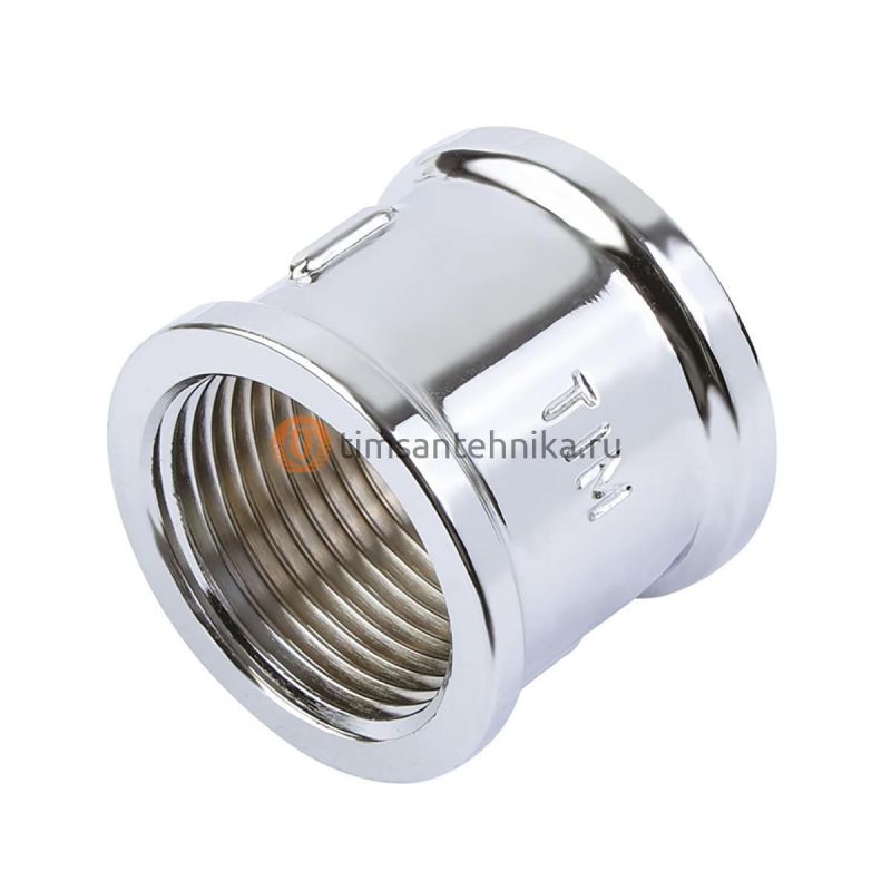 Муфта равносторонняя хромированная TIM 1 — гайка/гайка K-SF044