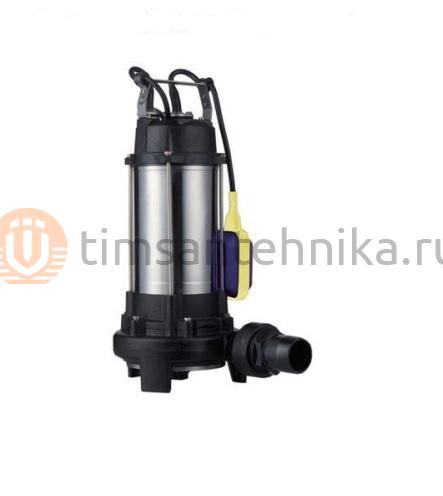 Фекальный насос Tim 1100 Вт, Напор 9м, частицы до 42 мм, с ножом, для тяжелых условий AM-WQV110DF