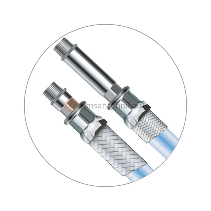 Гибкая подводка TIM из сшитого полиэтилена PEX-B -  1/2  40 см  гайка/штуцер M10 C-PE28-4