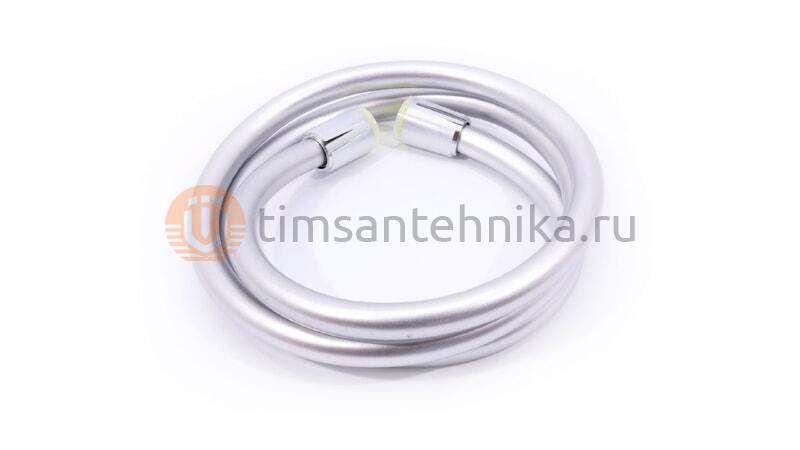 Шланг для душа TIM силиконовый (матовый серебристый) 1/2 -150см SV C-M150-04SV