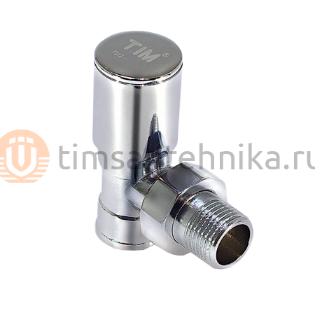 Вентиль регулировочный TIM 1/2 угловой Хромированный KRS301.02