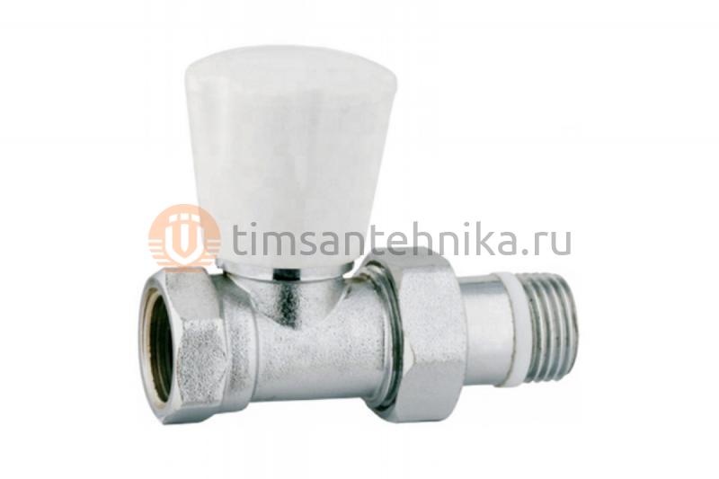 Ручной прямой радиаторный вентиль TIM - ZEISSLER - 1/2 гайка/штуцер RD502.02