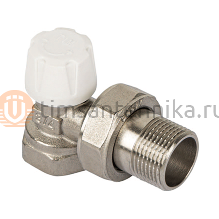 Отсчечной угловой радиаторный вентиль TIM - ZEISSLER - 3/4 гайка/штуцер RS521.03