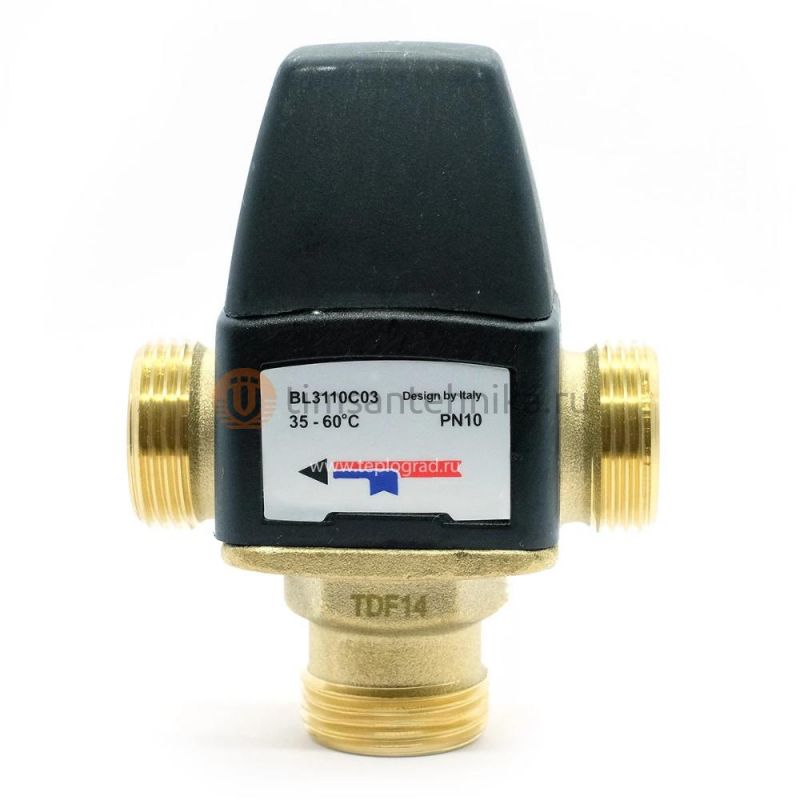 Термостатический смесительный клапан Zeissler 3/4 35-60°С KVs 1.6 BL3110C03