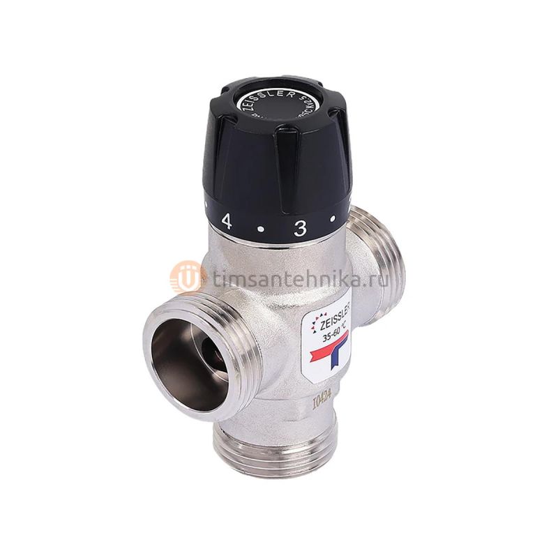 Термостатический смесительный клапан Zeissler 1 НР 35-60°С KVs 2.5 ZSm.412.256006