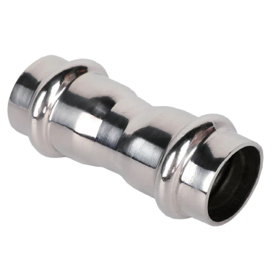 Пресс-муфта двухраструбная 22x15 TIM из нержавеющей стали ZTI.503.002215