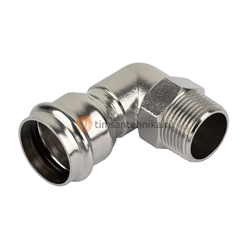 Пресс-угольник НР 28x3/4 TIM из нержавеющей стали ZTI.553.002805