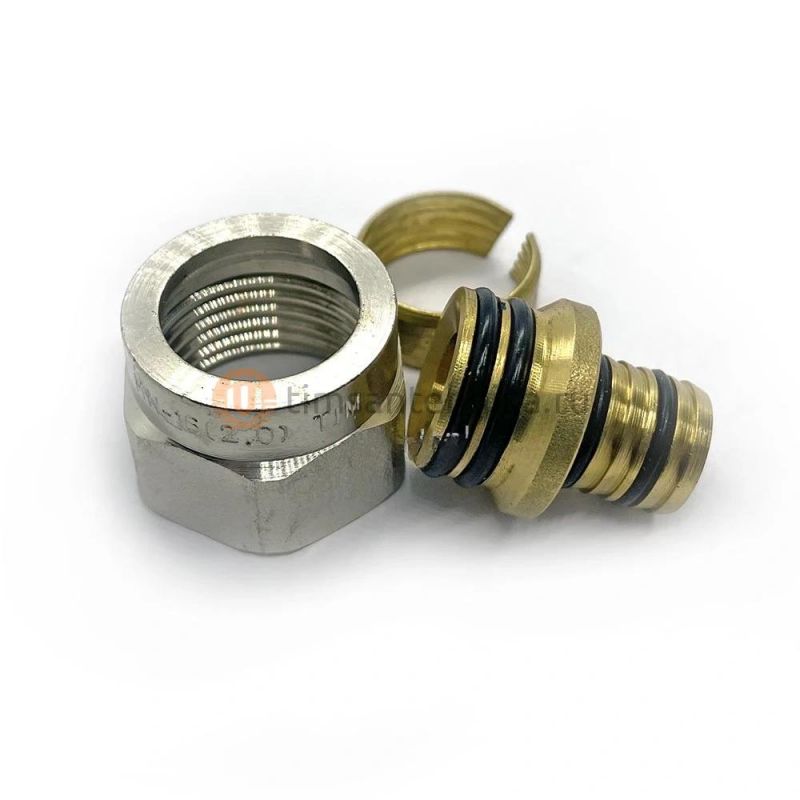 Фитинг компрессионный TIM 16x2,0x1/2 для металлопластиковых труб MFMN-16(2.0)