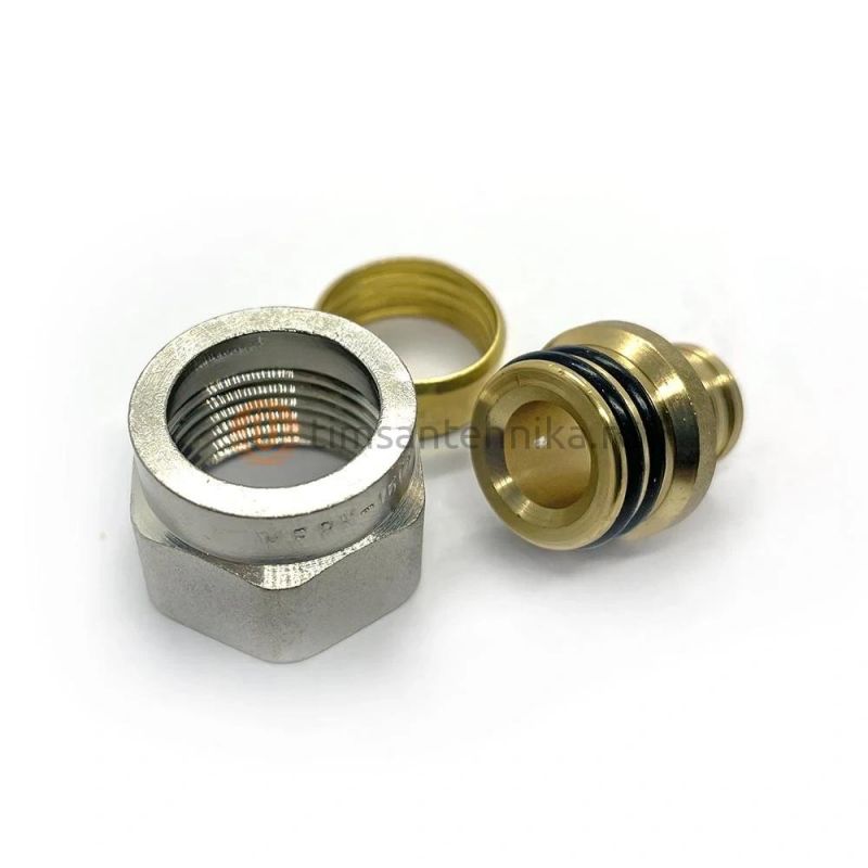 Фитинг компрессионный TIM 16x2,0x1/2 для металлопластиковых труб MFMN-16(2.0)