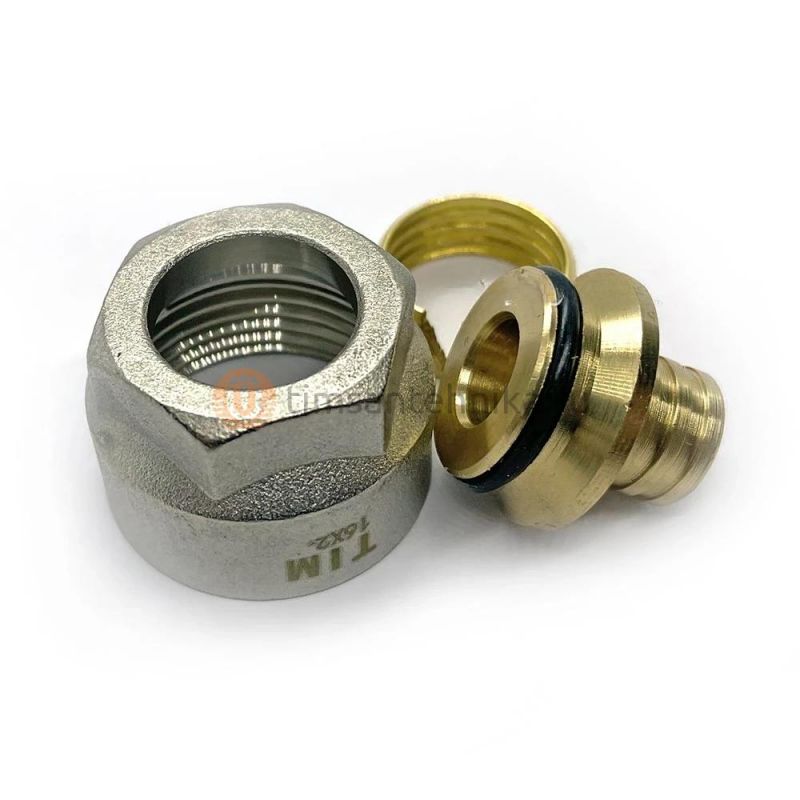 Фитинг компрессионный TIM 16x2,0x1/2 для металлопластиковых труб MFMN-16(2.0)