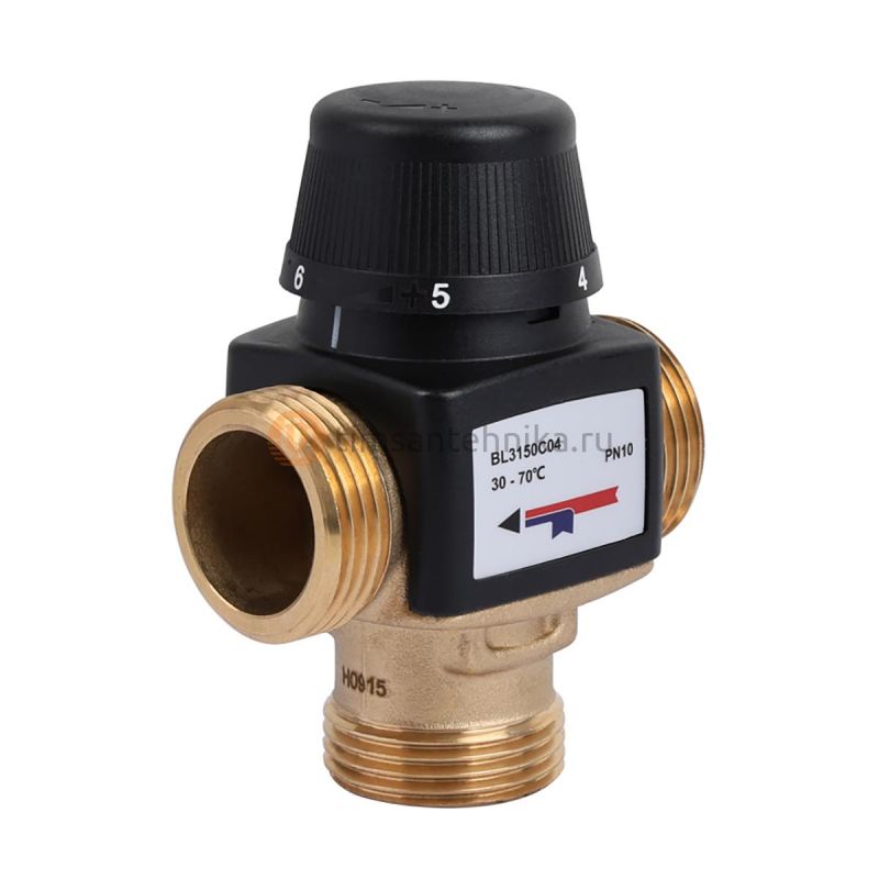 Термостатический смесительный клапан Zeissler 1 НР 30-70°С KVs 3.2 BL3150C04