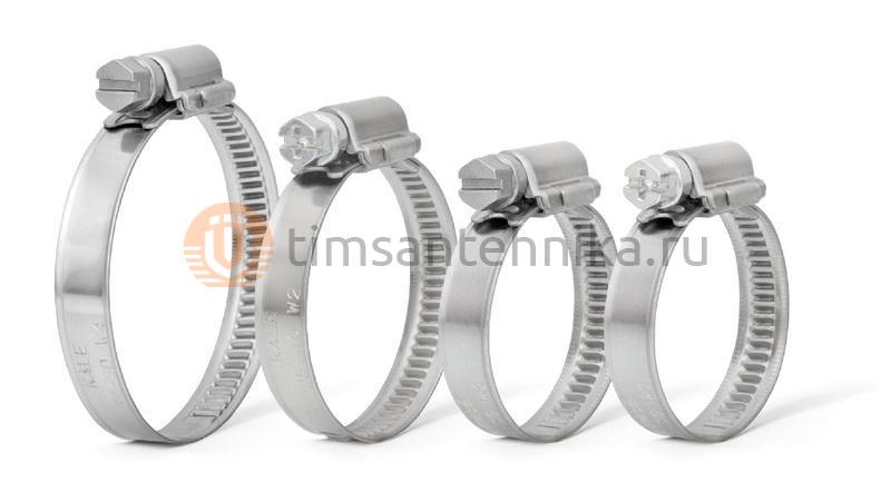 Червячный хомут TIM 3 1/2 70-90 мм нержавеющая сталь TIM70-90