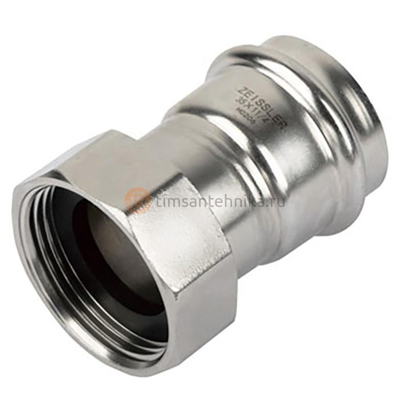Пресс-фитинг из нержавеющей стали с накидной гайкой ZTI.508.001804