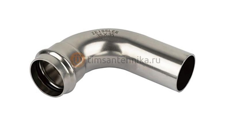 Однораструбный пресс-угольник из нержавеющей стали 90° ZTI.550.001818