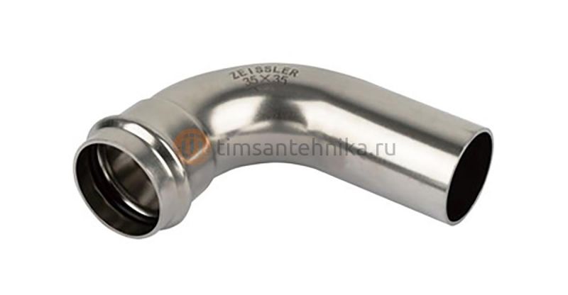 Однораструбный пресс-угольник из нержавеющей стали 90° ZTI.550.004242