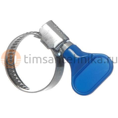 Червячный хомут TIM с ручкой 20-32 мм нержавеющая сталь TM20-32K