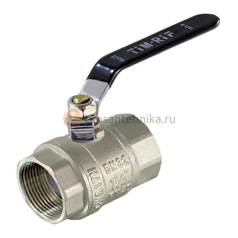 Кран шаровой TIM ВВ 1 1/2, ручка рычаг DE1212X