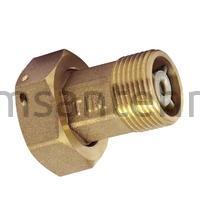 Латунная американка TIM 3/4 гайка - 1/2"  штуцер для счетчиков с обратным клапаном (пара) HS032A